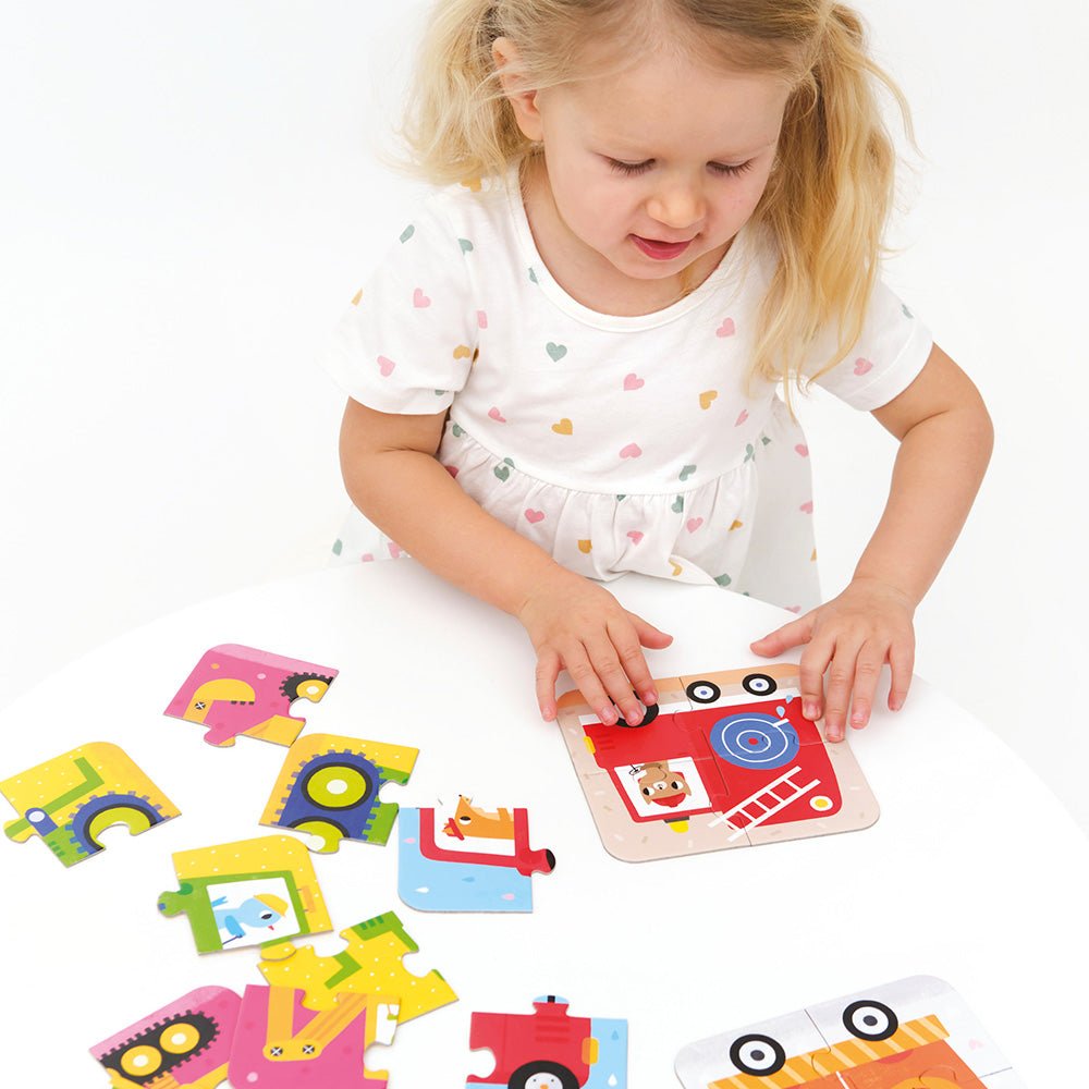 Banana Panda On-the-Go Puzzles Vehicles - Toby Tiger
