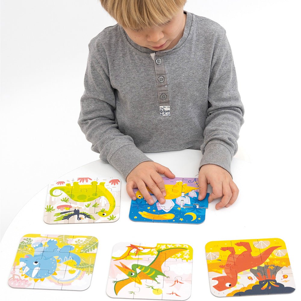 Banana Panda On-the-Go Dinosaur Puzzle - Toby Tiger