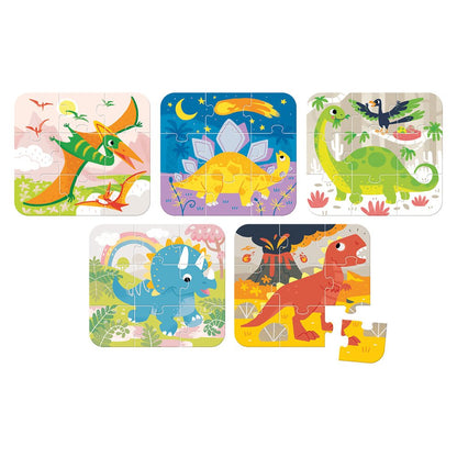 Banana Panda On-the-Go Dinosaur Puzzle - Toby Tiger