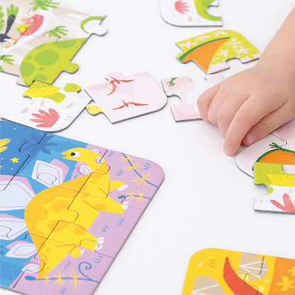 Banana Panda On-the-Go Dinosaur Puzzle - Toby Tiger