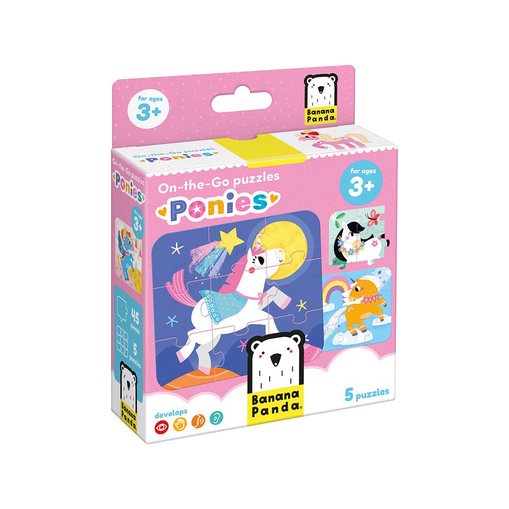 Banana Panda On-the-Go Puzzles Ponies - Toby Tiger