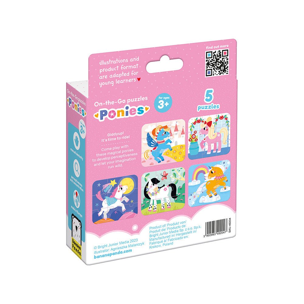 Banana Panda On-the-Go Puzzles Ponies - Toby Tiger