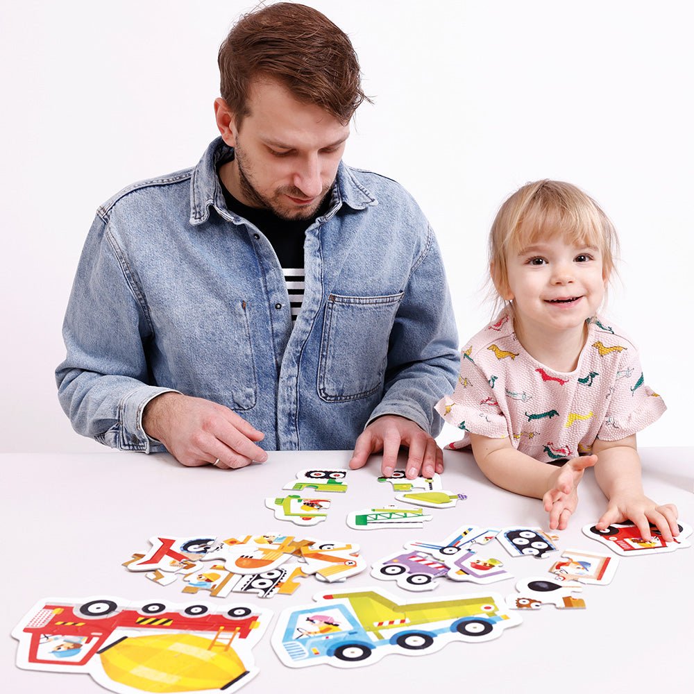 Banana Panda Progressive Puzzles Vehicles - Toby Tiger