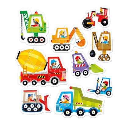 Banana Panda Progressive Puzzles Vehicles - Toby Tiger