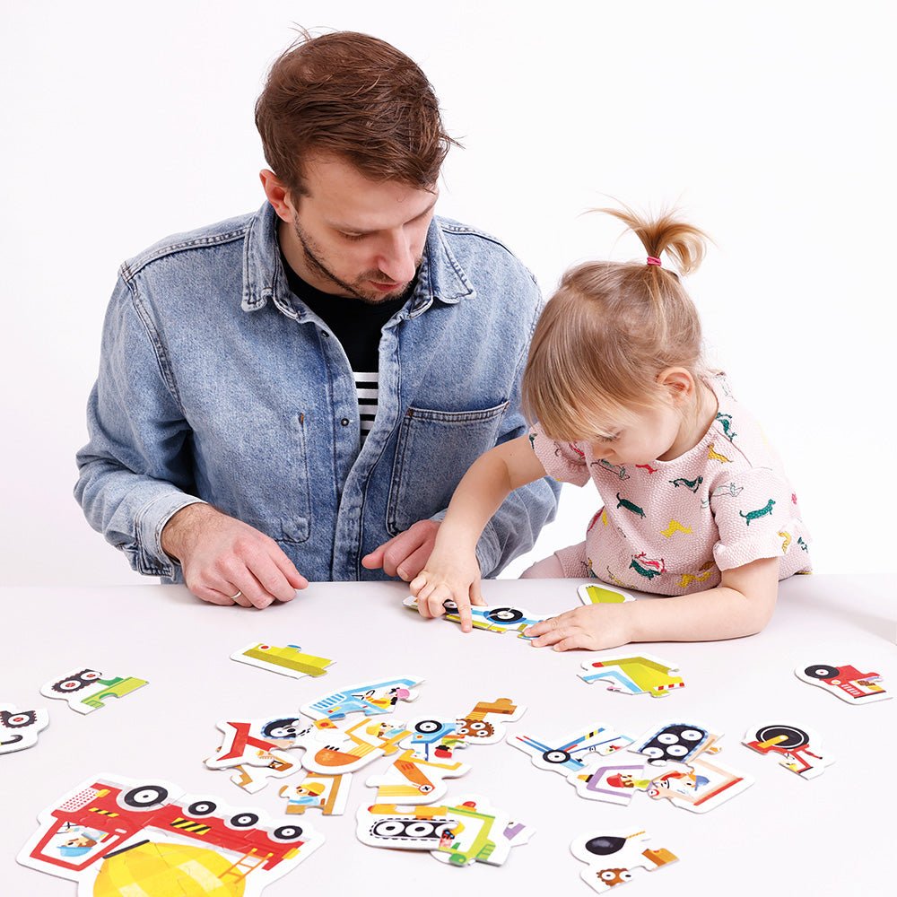 Banana Panda Progressive Puzzles Vehicles - Toby Tiger