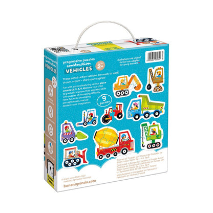 Banana Panda Progressive Puzzles Vehicles - Toby Tiger