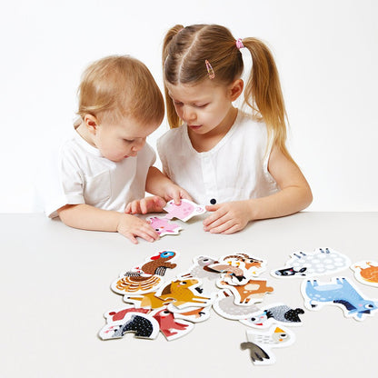 Banana Panda Progressive Puzzles Farm Animals - Toby Tiger