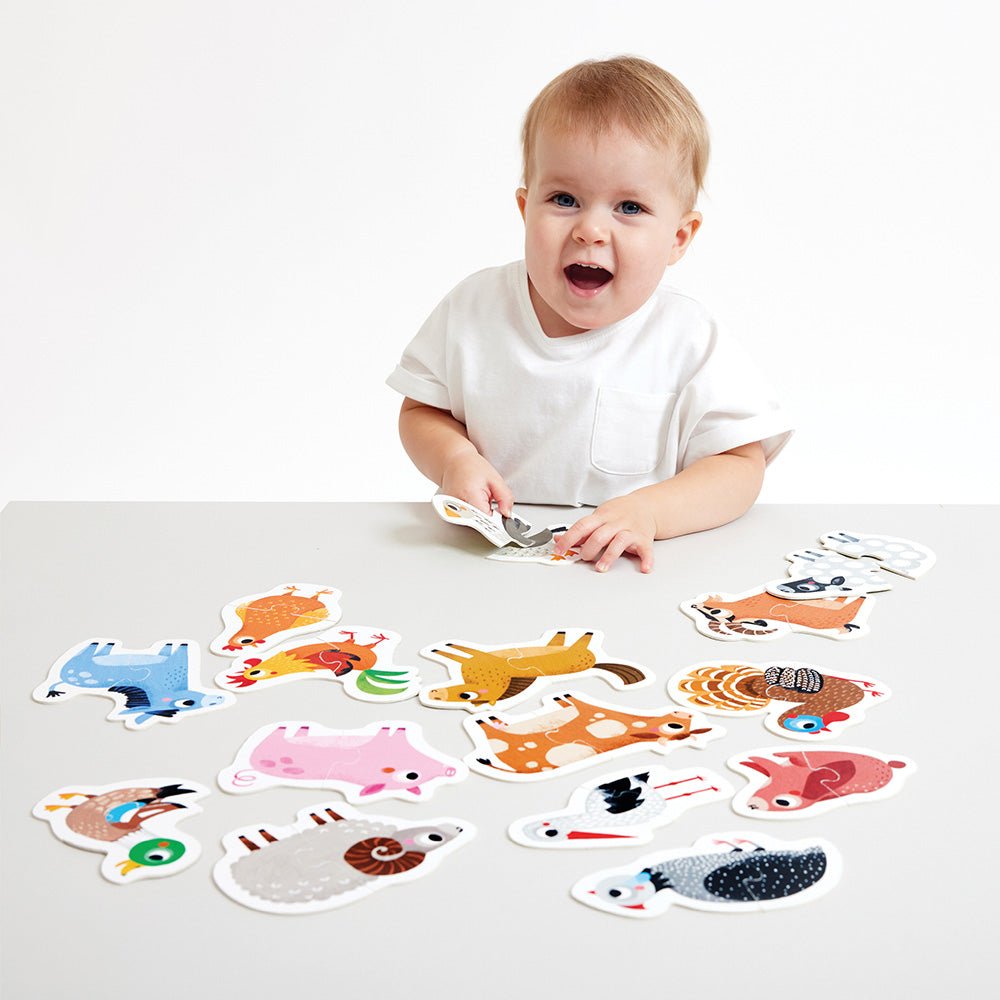 Banana Panda Progressive Puzzles Farm Animals - Toby Tiger