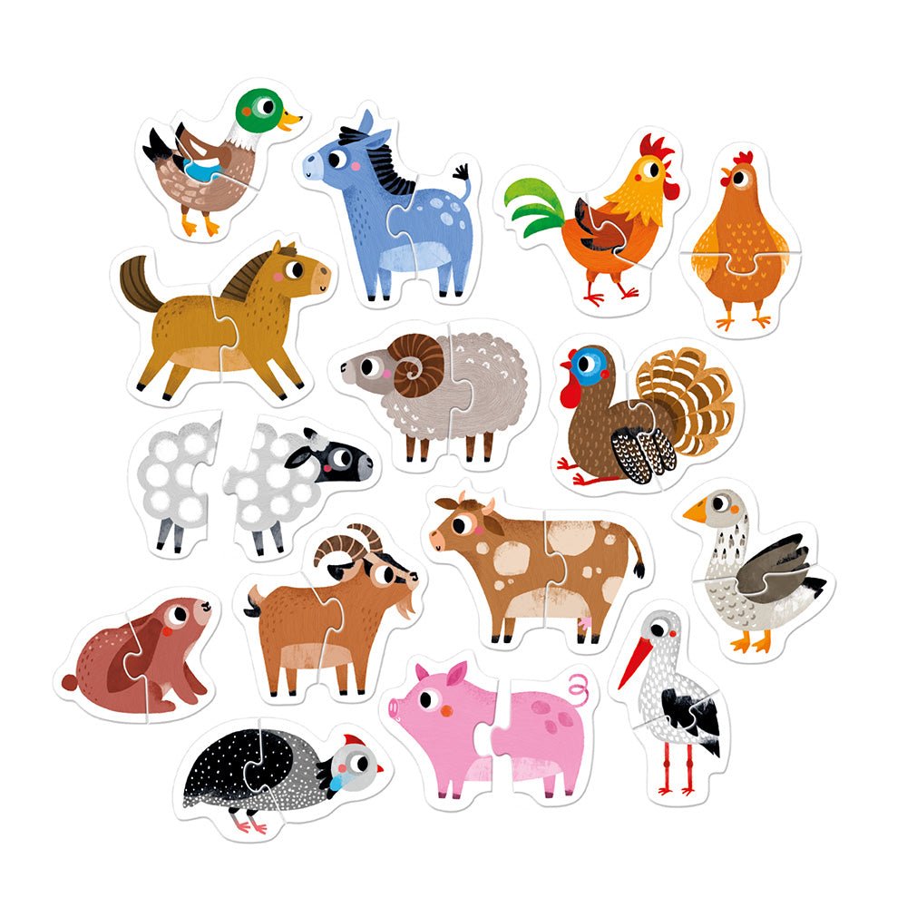 Banana Panda Progressive Puzzles Farm Animals - Toby Tiger