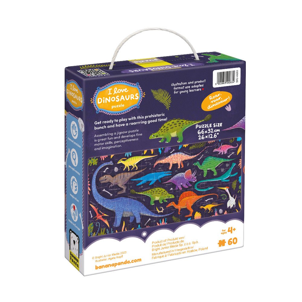 Banana Panda I Love Dinosaurs Puzzle - Toby Tiger
