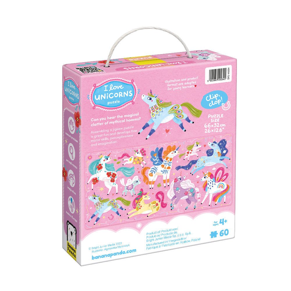 Banana Panda I Love Unicorns Puzzle - Toby Tiger