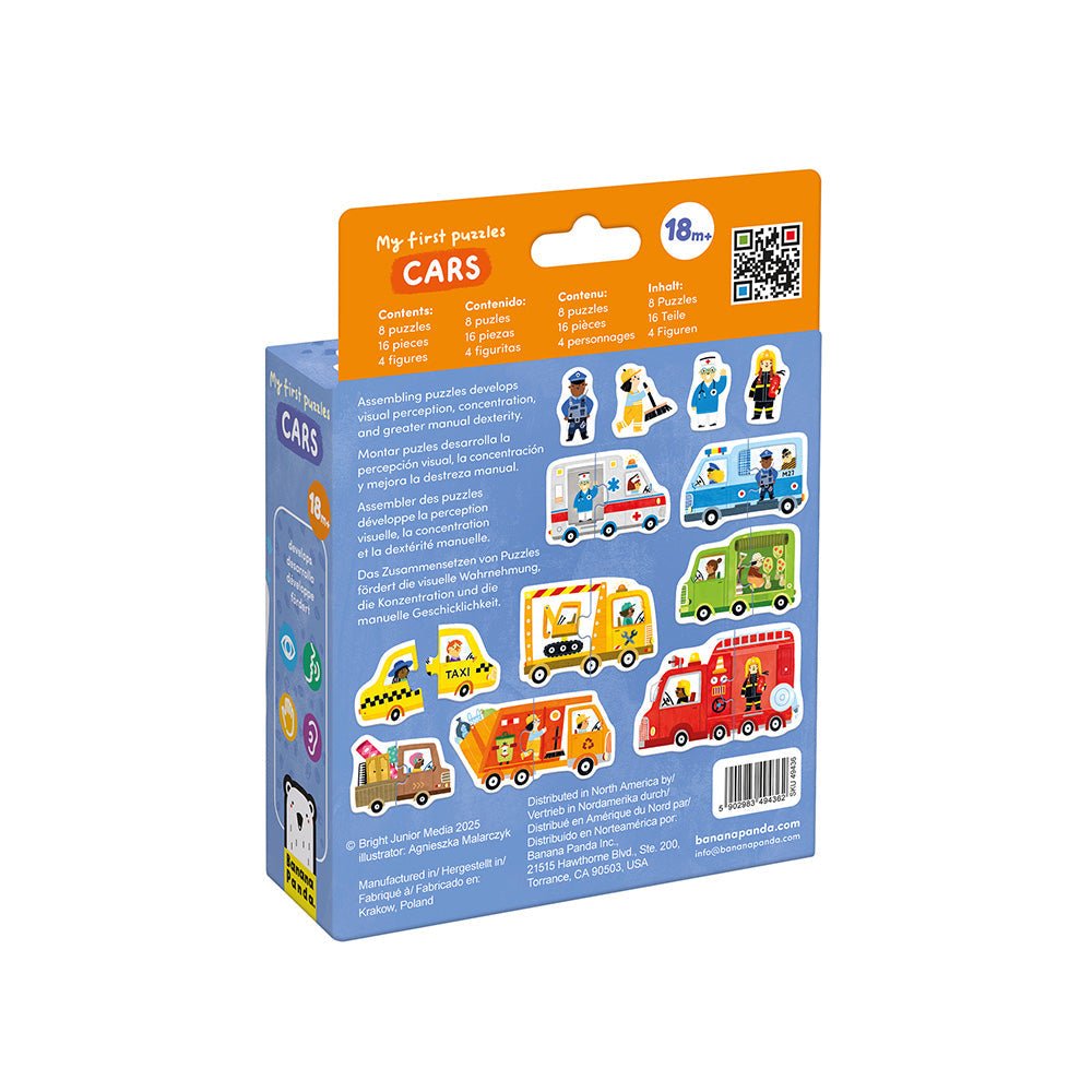 Banana Panda My First Car Puzzle - Toby Tiger