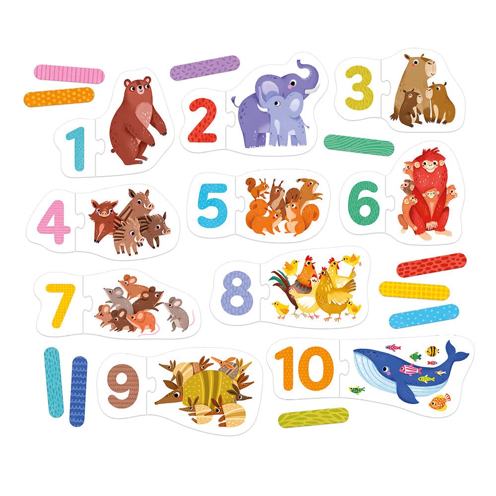 Banana Panda Puzzle Pairs Numbers - Toby Tiger