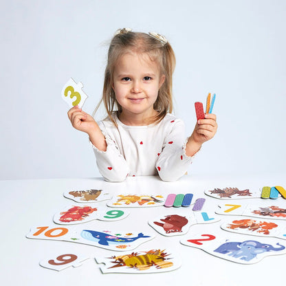 Banana Panda Puzzle Pairs Numbers - Toby Tiger