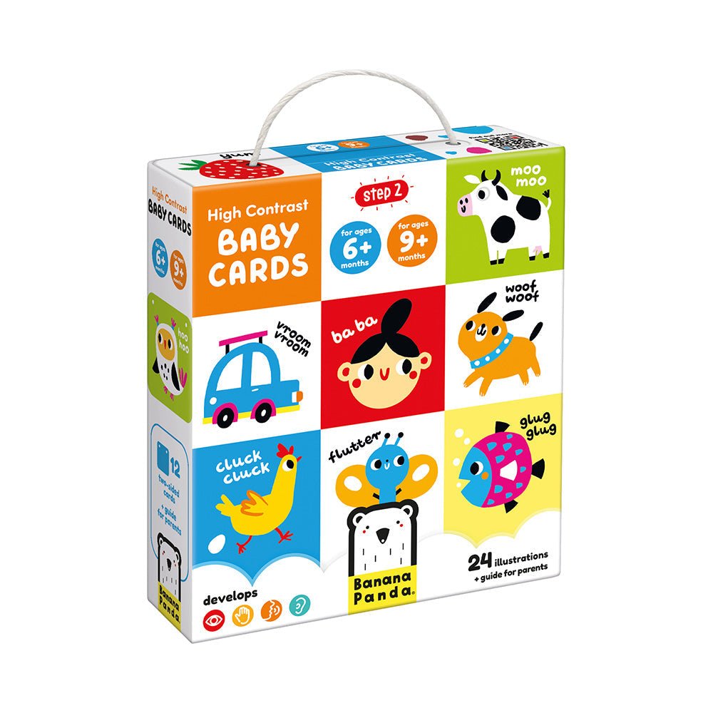 Banana Panda High Contrast Baby Cards - Toby Tiger