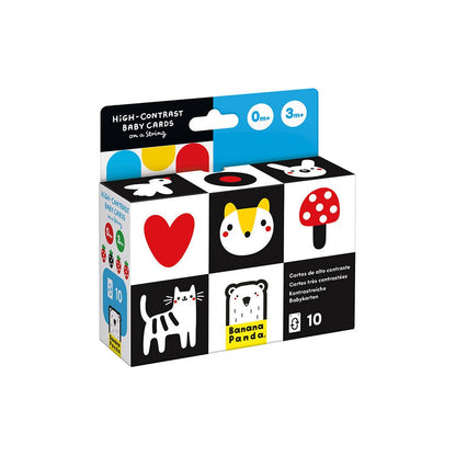 Banana Panda High Contrast Baby Cards on a String - Toby Tiger