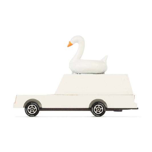 Candylab Candycar - White Swan Wagon with Topper - Toby Tiger