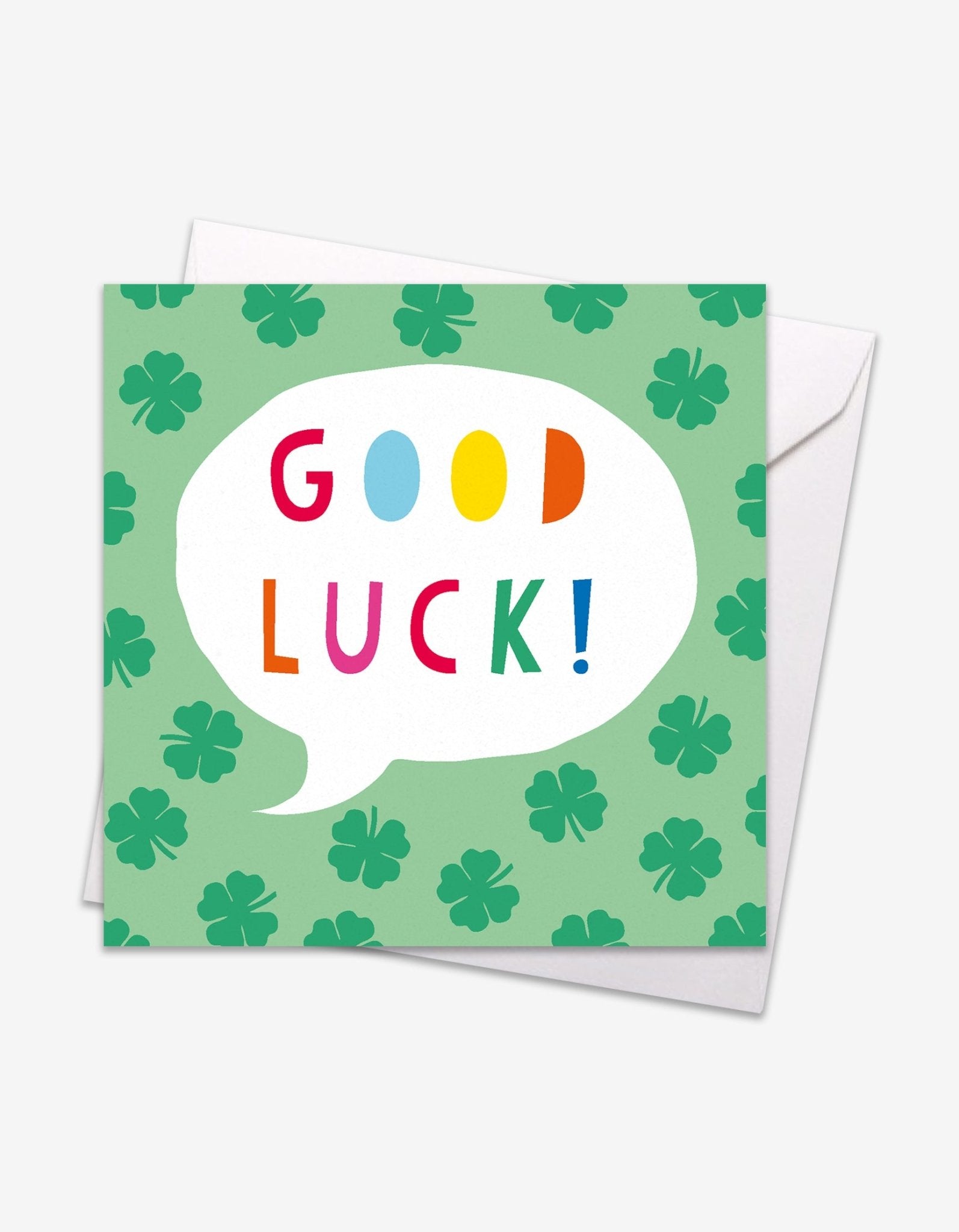Good Luck Speech Bubble Card