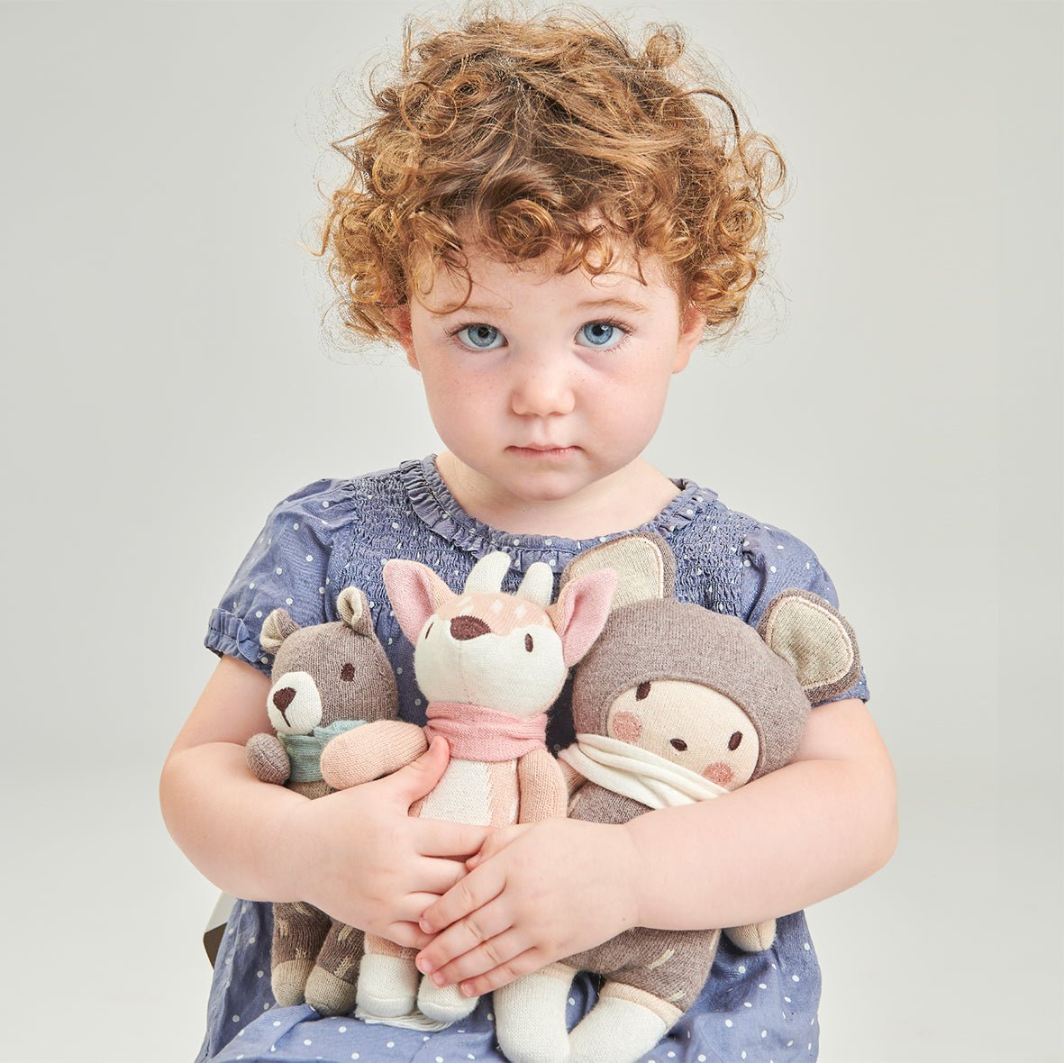 Finbar The Hare Knitted Toy + Gift Box - Toby Tiger
