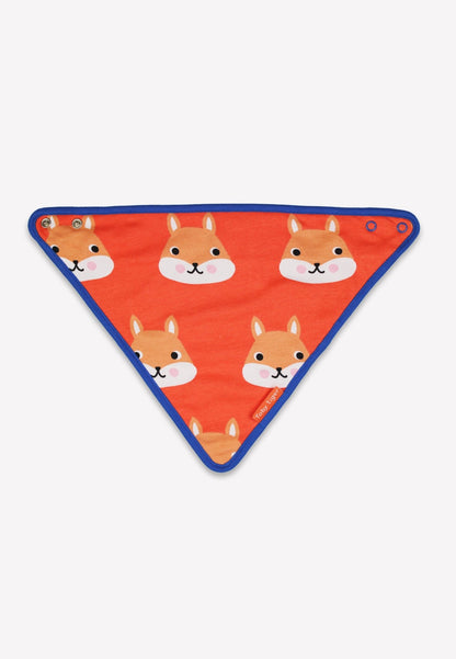 Organic Squirrel Print Dribble Bib - Toby Tiger