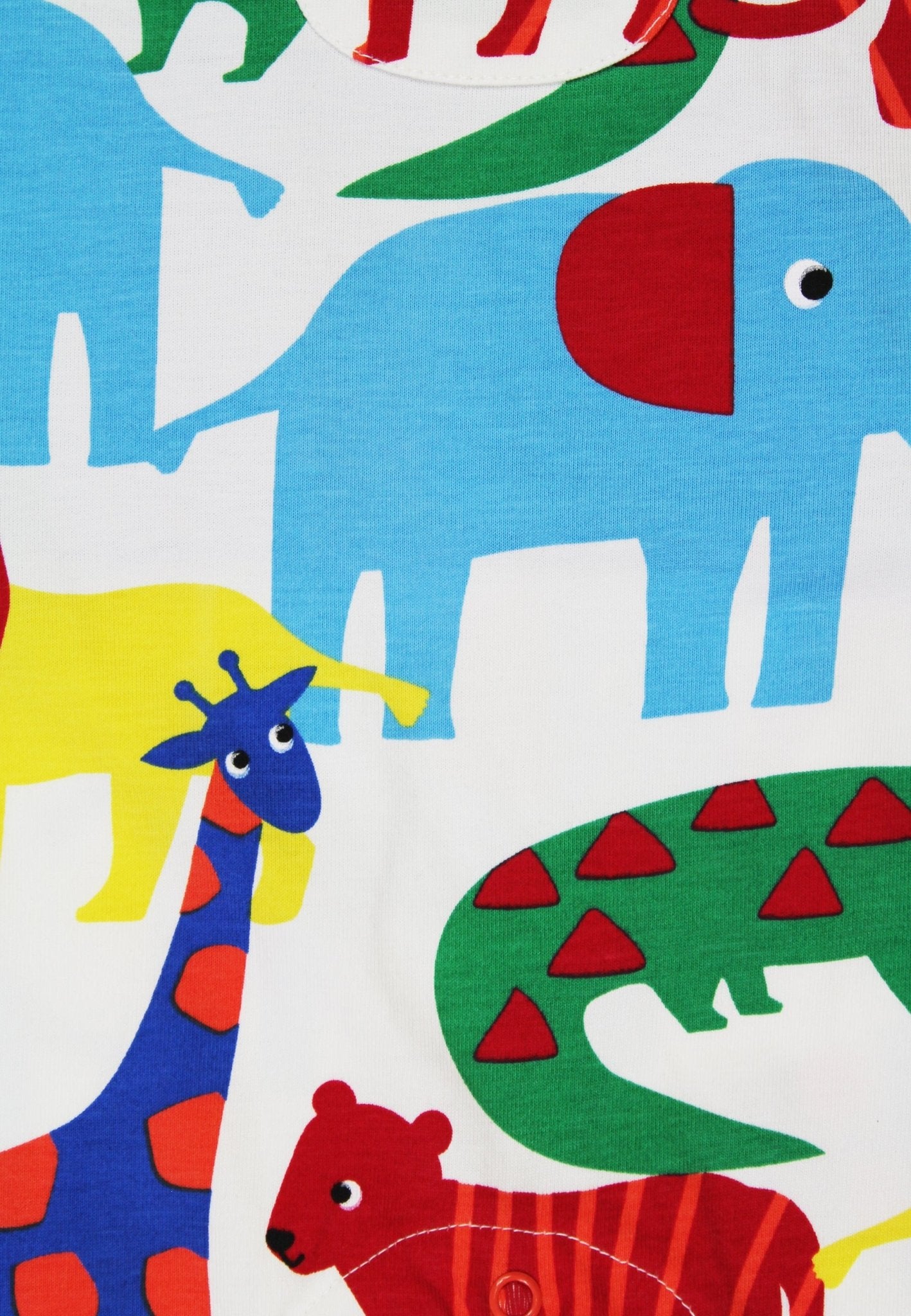 Organic Safari Print Dungarees - Toby Tiger