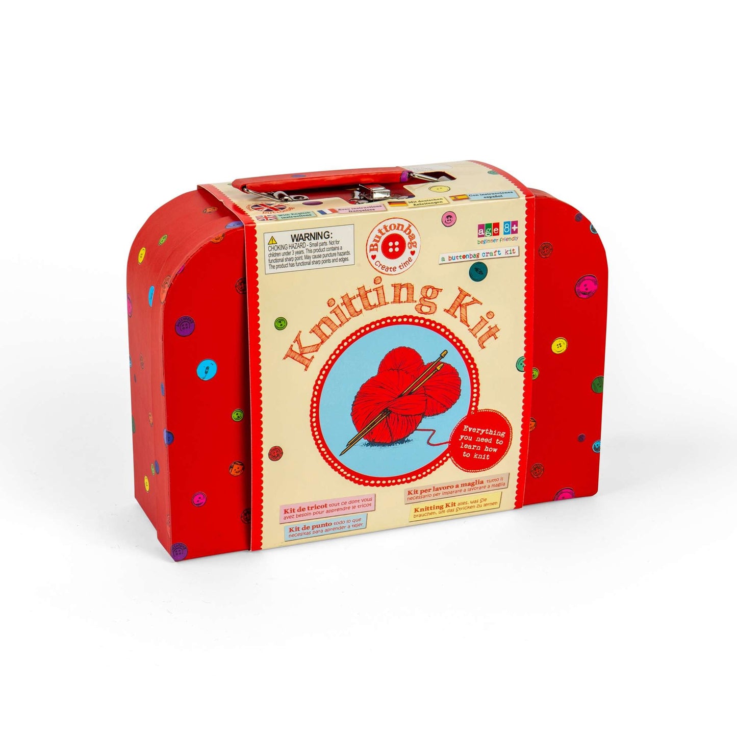 Knitting Kit - Buttonbag - Toby Tiger