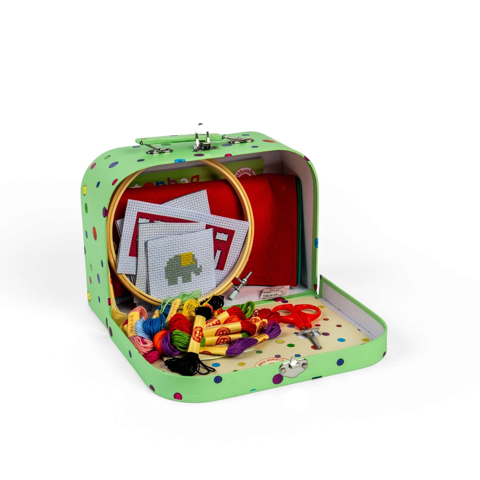 Cross Stitch - Buttonbag - Toby Tiger