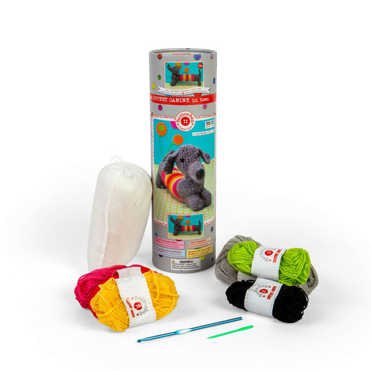 Crochet Sausage Dog - Buttonbag - Toby Tiger