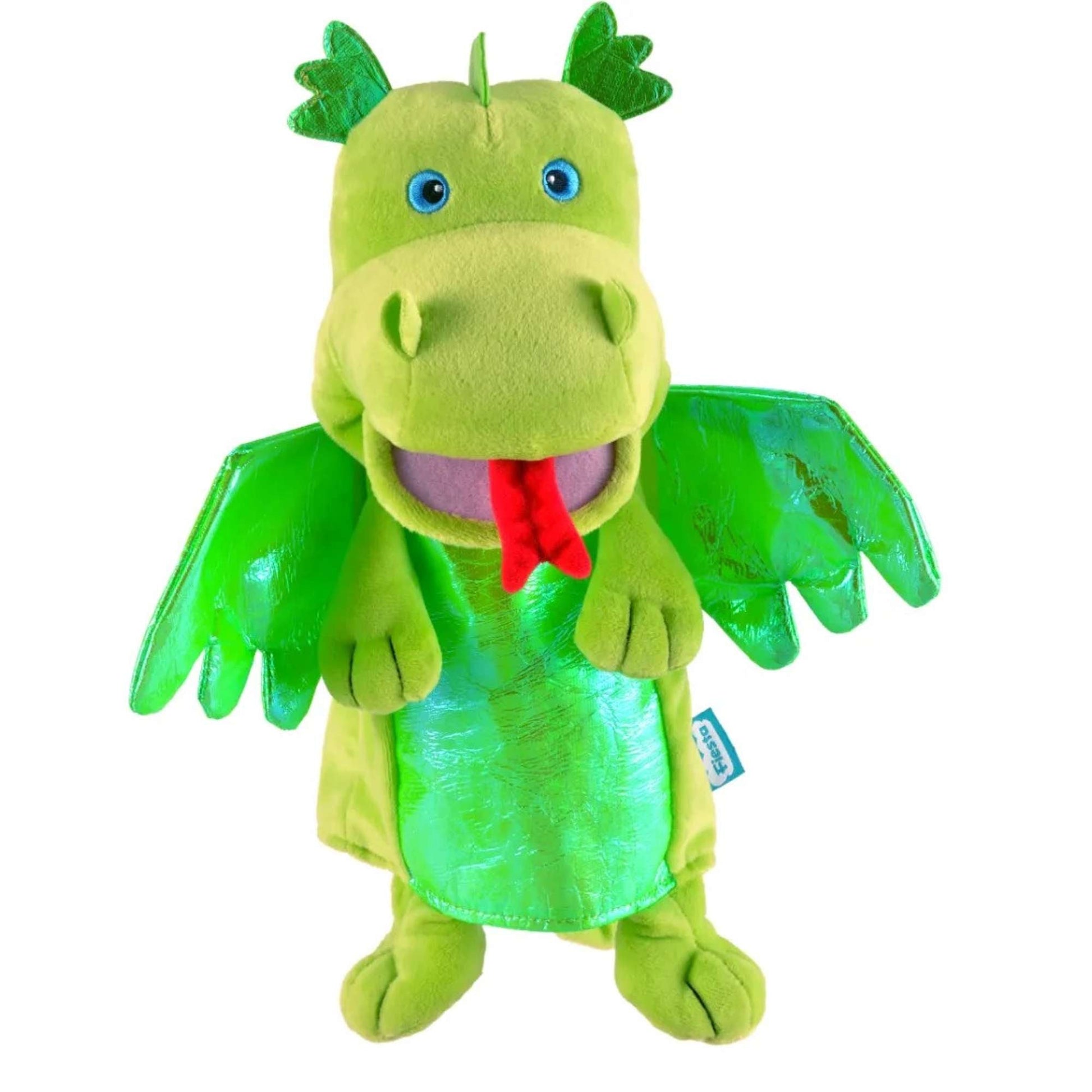 Green Dragon Hand Puppet - Toby Tiger