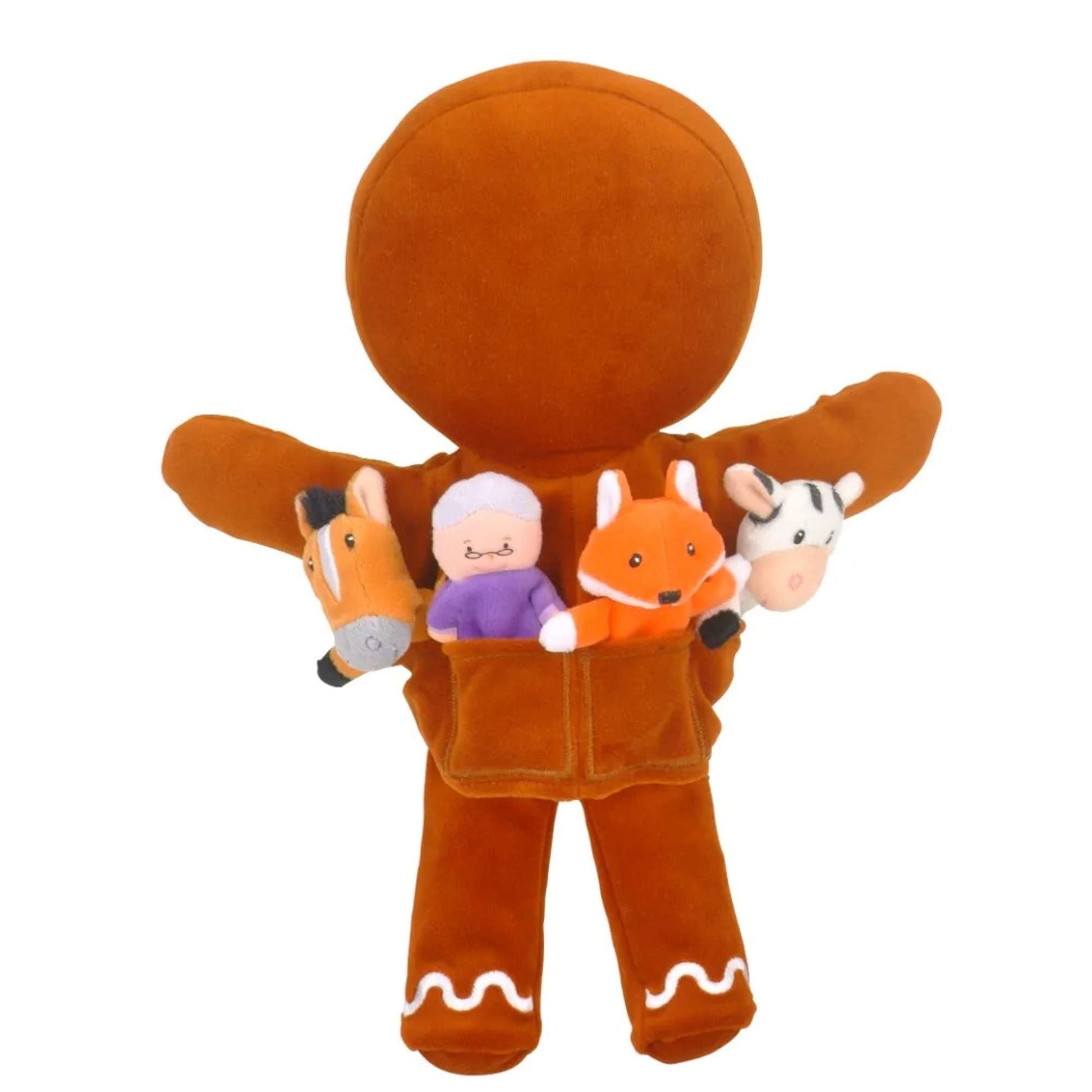 Gingerbread Man Set Hand Puppet - Toby Tiger