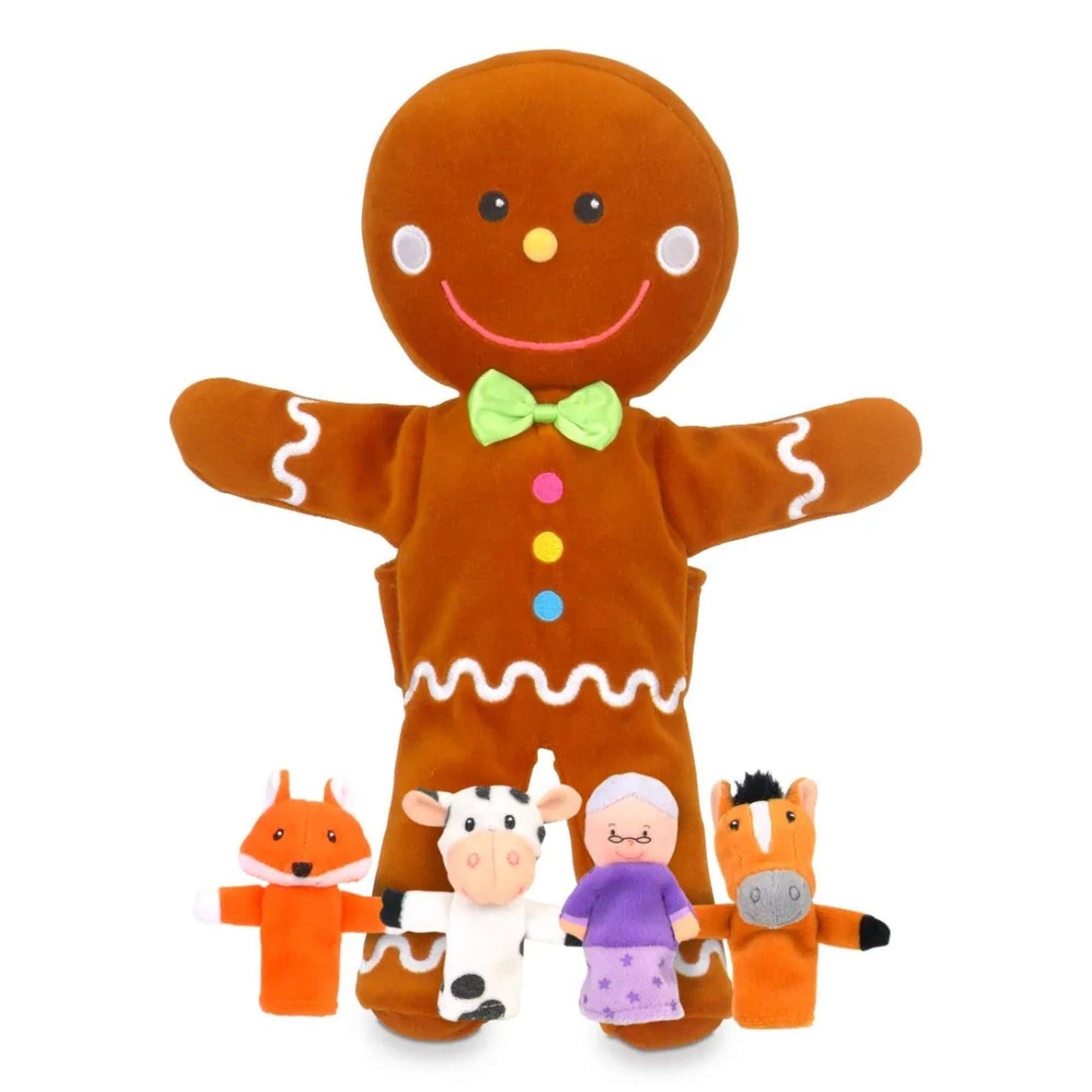 Gingerbread Man Set Hand Puppet - Toby Tiger