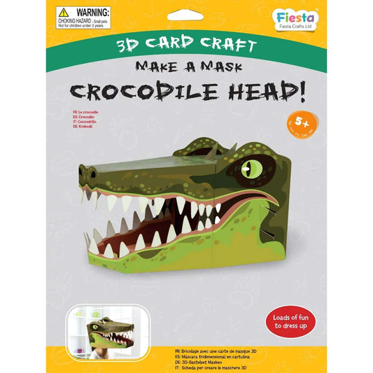 Crocodile 3D Mask Card Craft - Toby Tiger