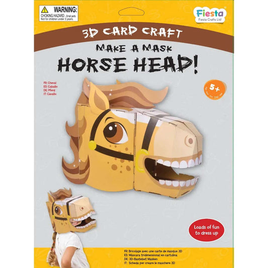 Horse 3D Mask Card Craft - Toby Tiger