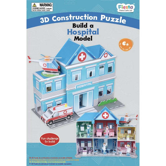 3D Construction Craft - Hospital - Toby Tiger