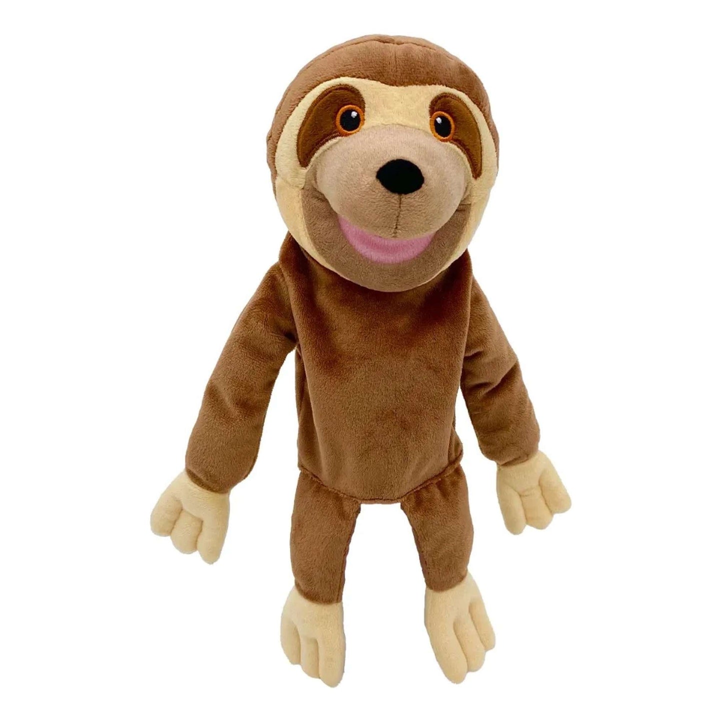 Moving Mouth Sloth Hand Puppet - Toby Tiger