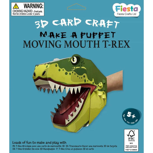 T - Rex 3D Puppet Craft - Toby Tiger