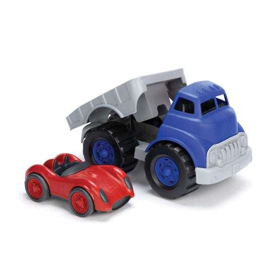 Flatbed Truck & Race Car - Toby Tiger UK