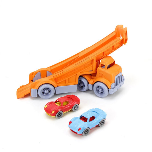Racing Truck With 2 Race Cars (Eco Toy) - Toby Tiger