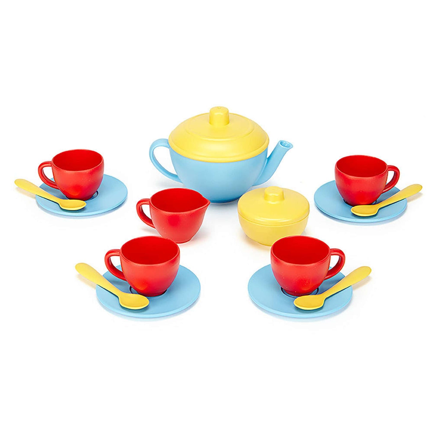 Tea Set with Blue Teapot - Toby Tiger