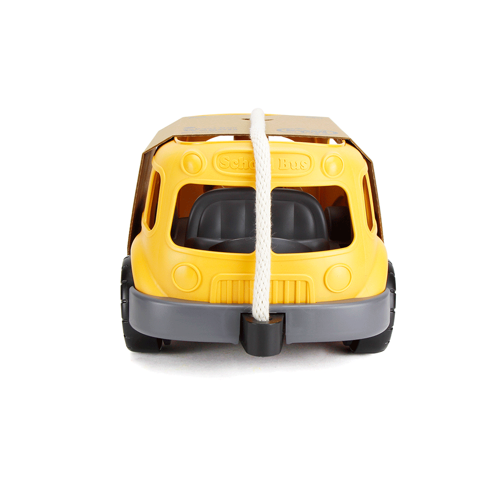Pull Along School Bus Wagon (Eco Toy) - Toby Tiger