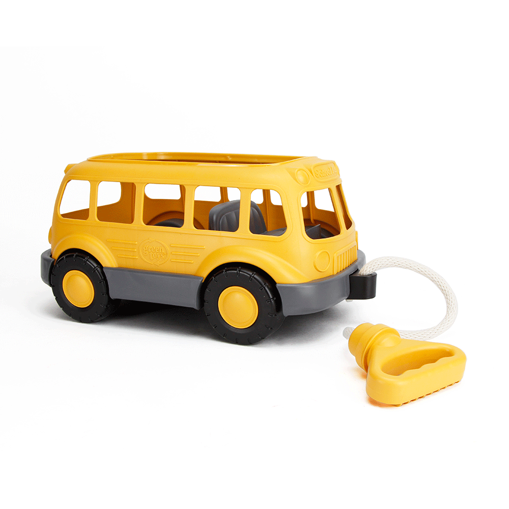 Pull Along School Bus Wagon (Eco Toy) - Toby Tiger