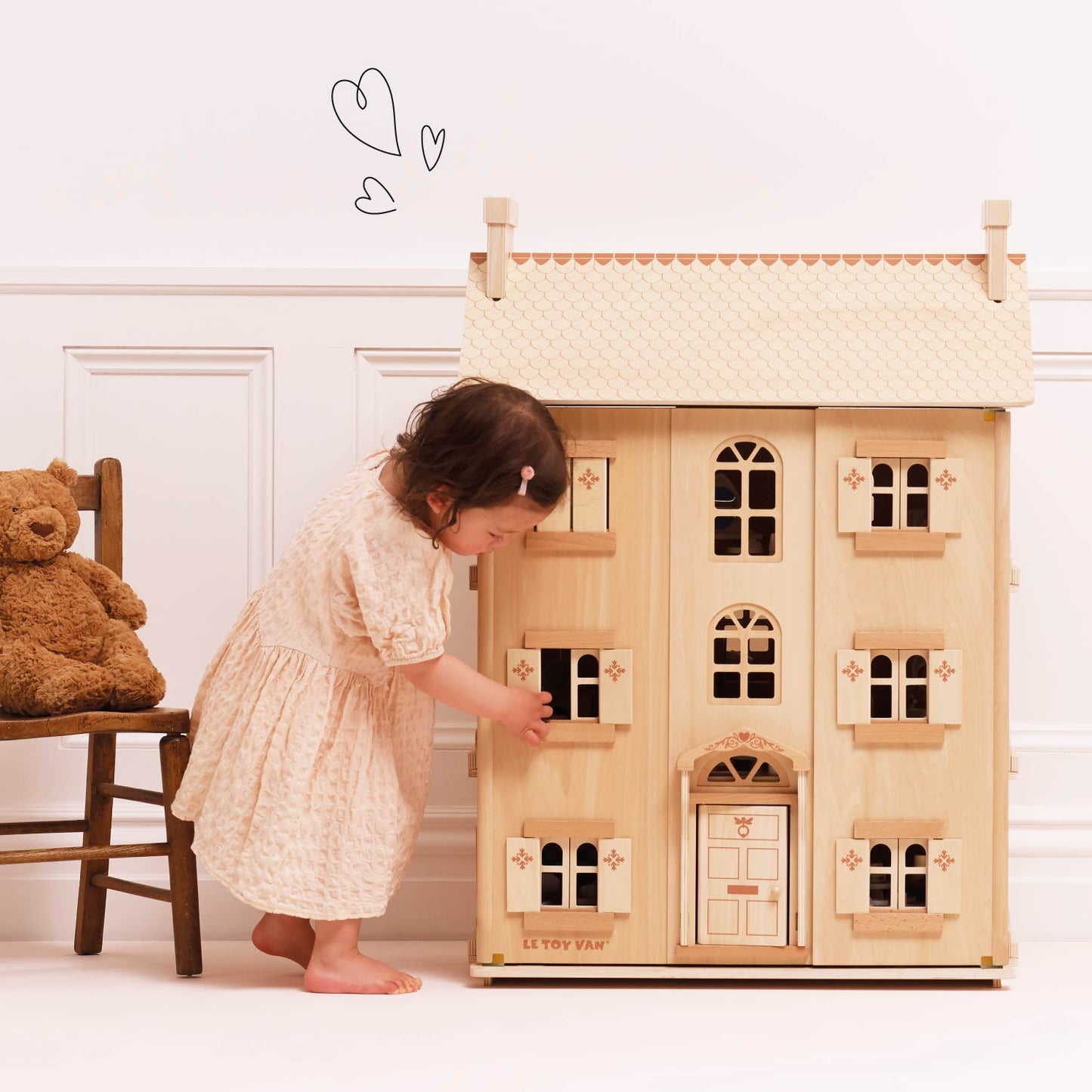 The Grand Natural Wood Dolls House - Toby Tiger