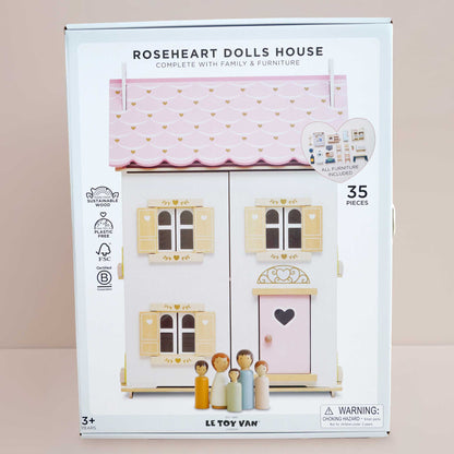 Roseheart Wooden Dolls House - Toby Tiger UK