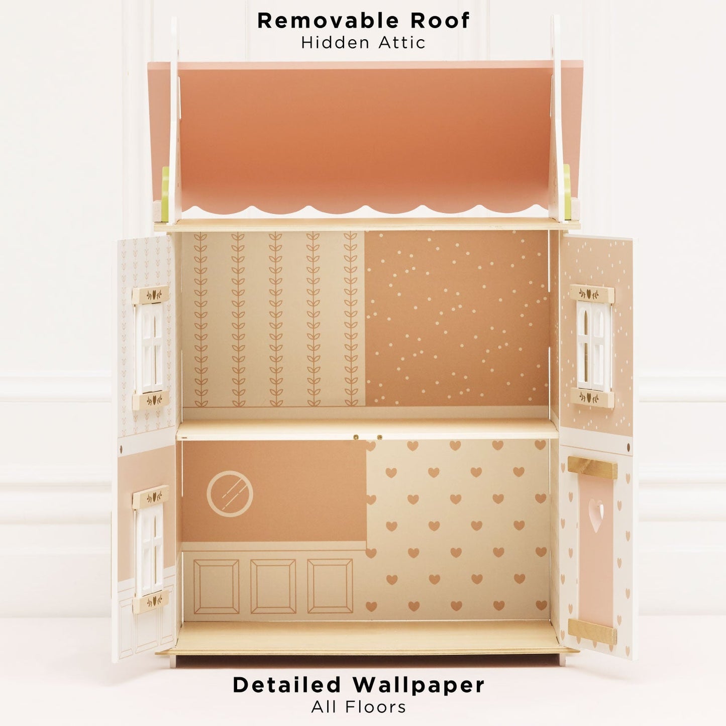 Roseheart Wooden Dolls House - Toby Tiger UK