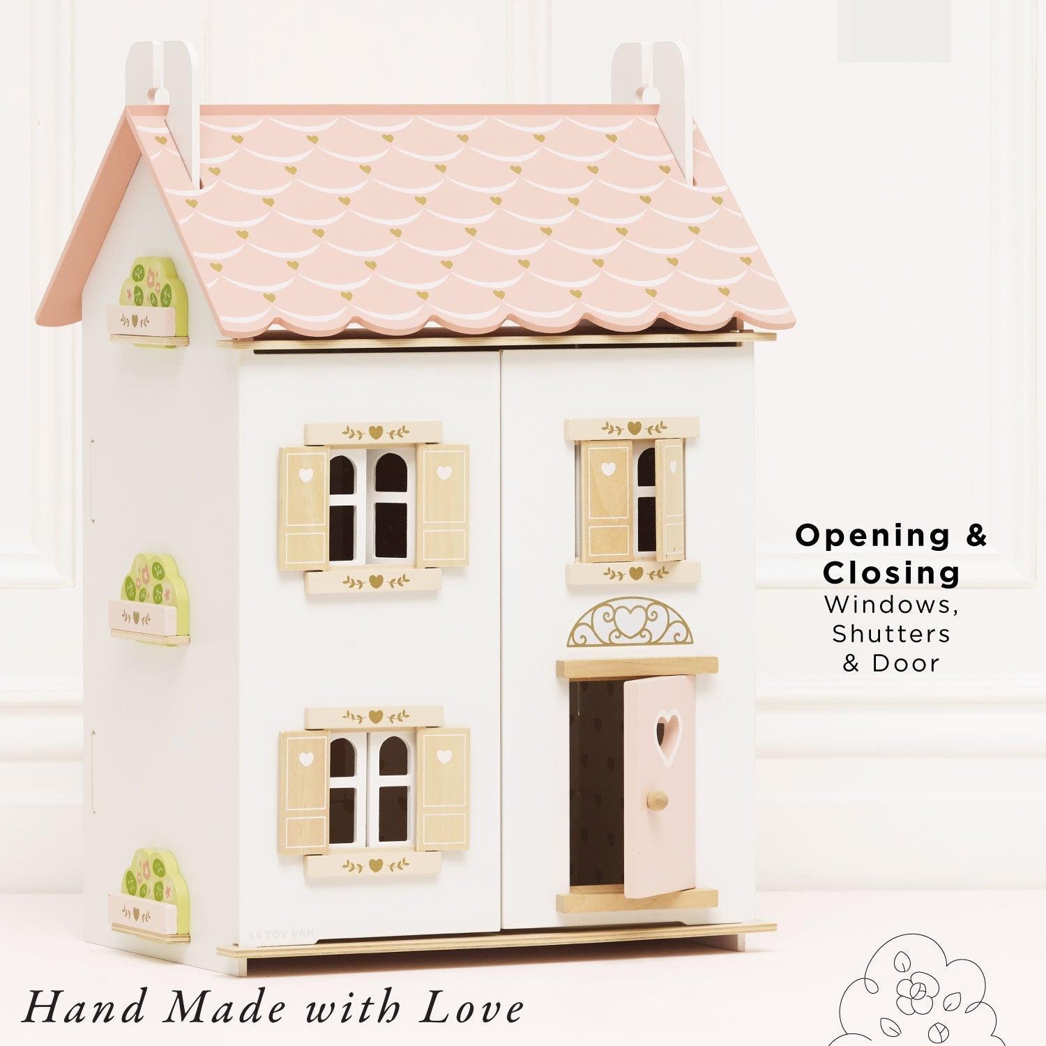 Roseheart Wooden Dolls House - Toby Tiger