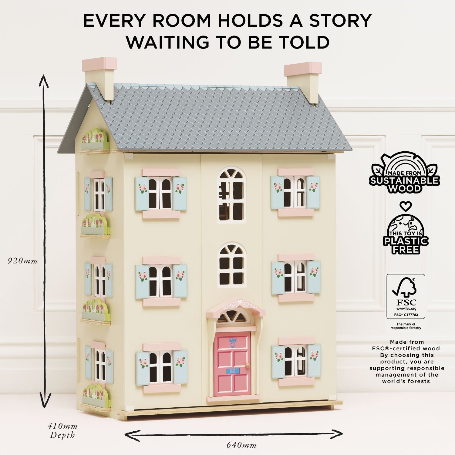 Cherry Tree Hall Wooden Dolls House - Toby Tiger