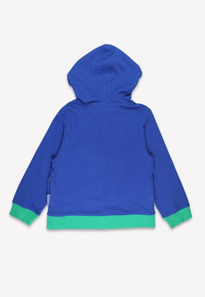 Organic Toys Bicycle Dinosaur Applique Hoodie - Toby Tiger