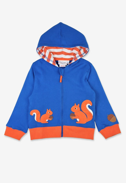 Organic Squirrel Applique Hoodie - Toby Tiger