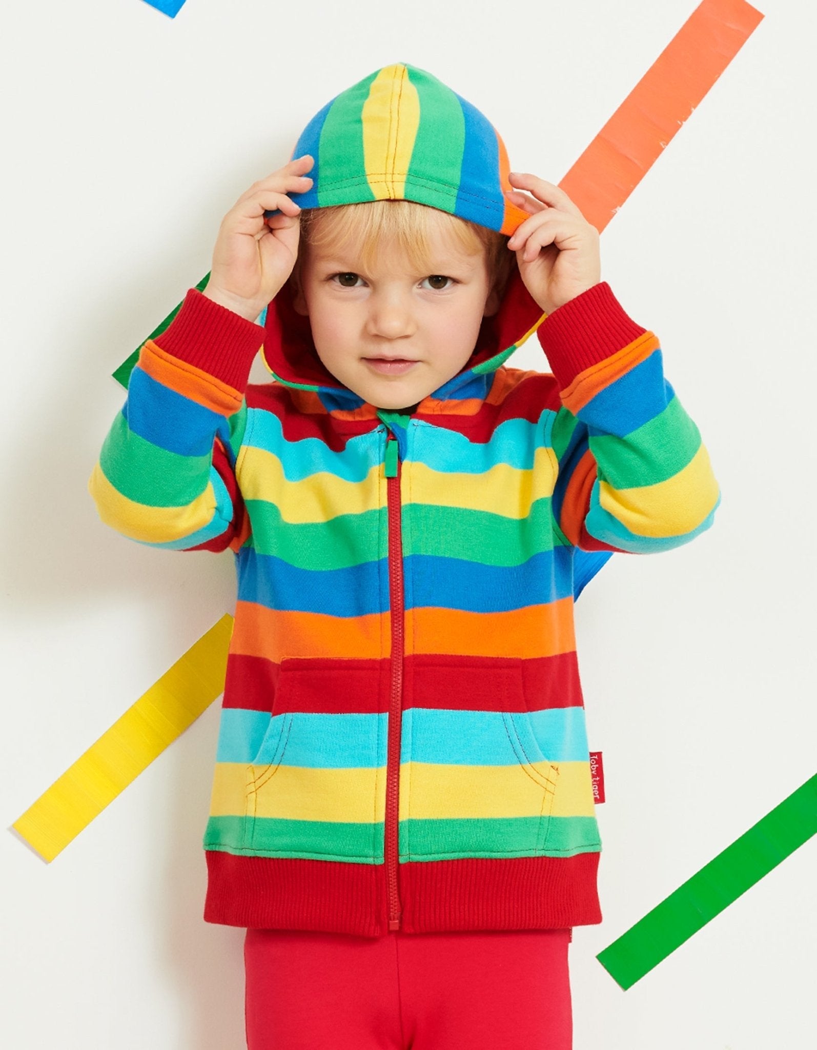 Organic Stripe Hoodie