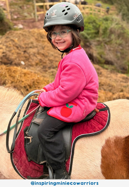 Organic Apple Applique Reversible Jacket - Toby Tiger